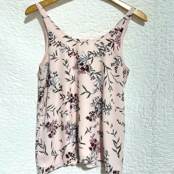 REITMANS Pink Floral Pattern Lined Tank Top, Size: X-Small - #249 - Picture 3 of 10